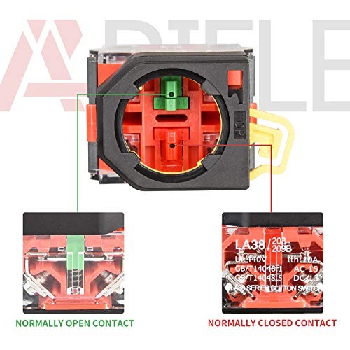 22mm Selector Switch 10A 440V Push Button Switch Maintained (Pack 2 Position