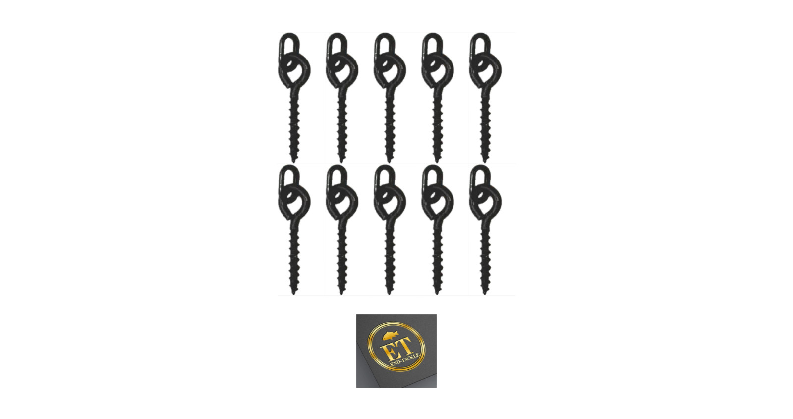 Bait Screw 12mm x10 With Oval Ring Carp Fishing Terminal Tackle