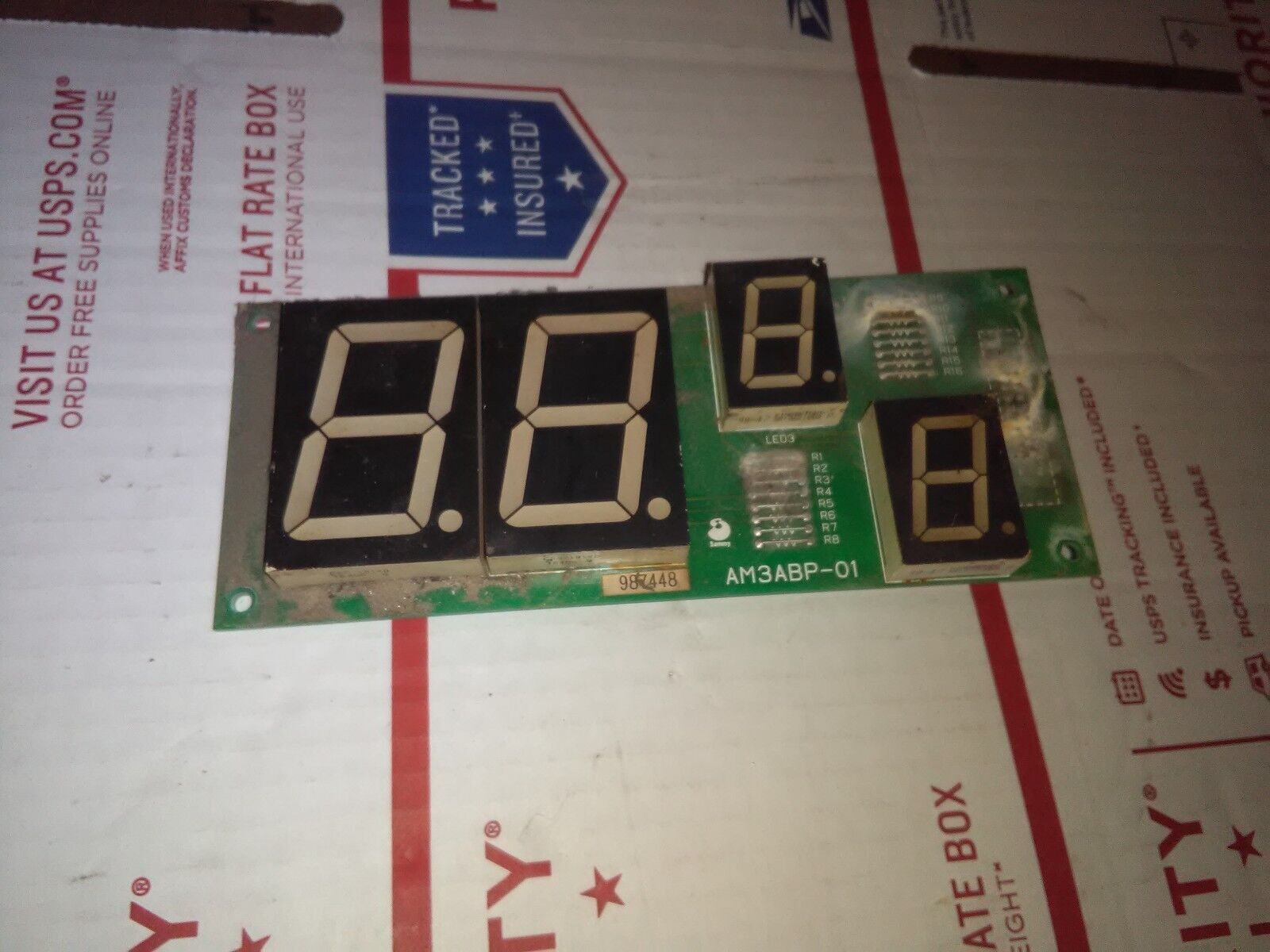 sports arena arcade credit timer pcb untested #0909