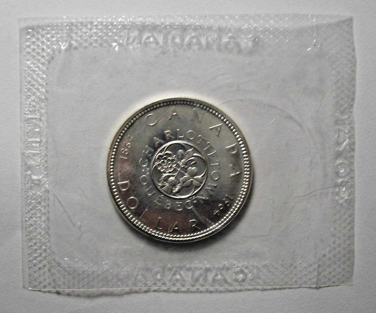Charlottetown Canada Centennial Silver Dollar 1864-1964