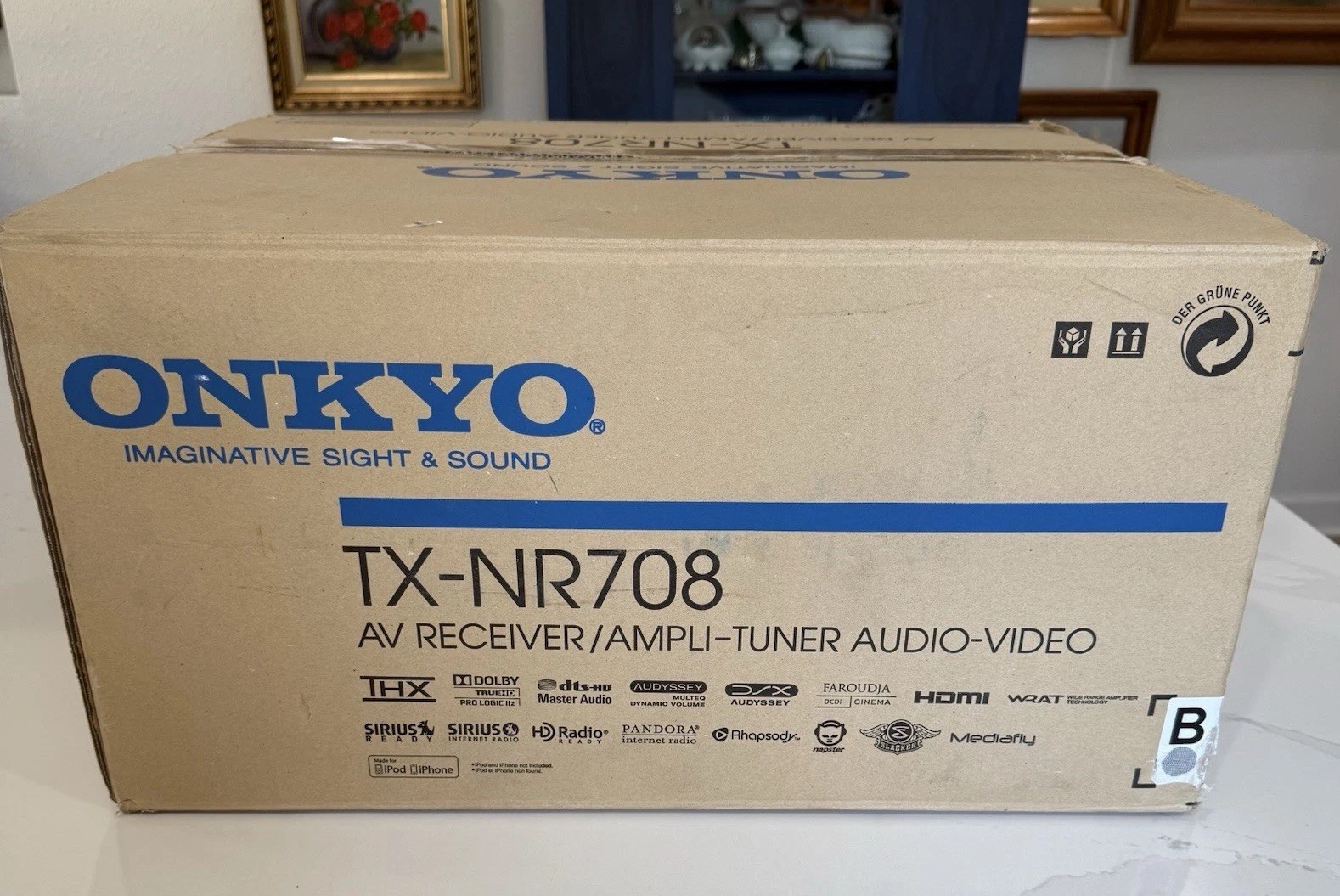 Onkyo TX-NR708 1080P 7.2 AV Receiver Ampli-tuner Audio Video Home Theater EUC