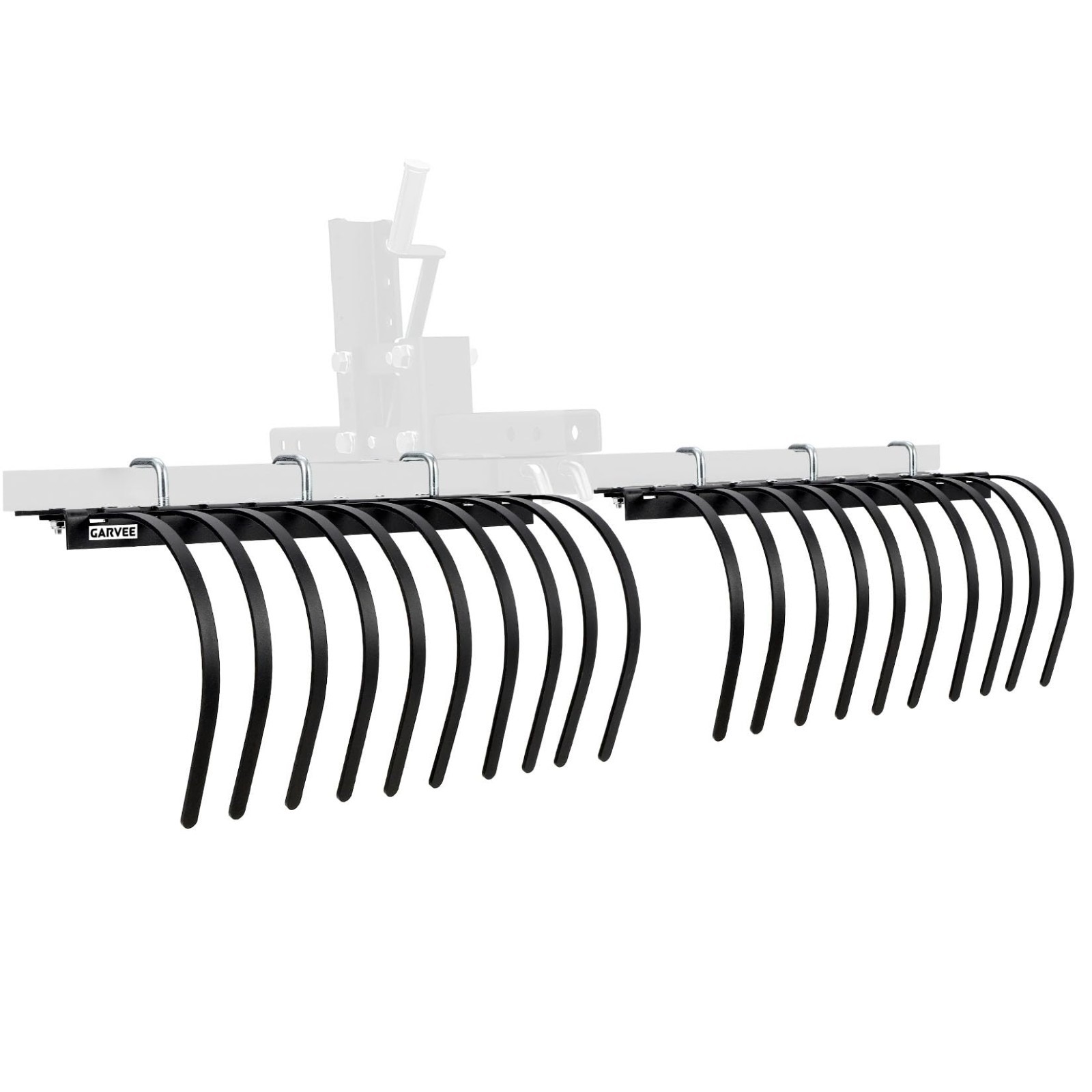 60" ATV/UTV Landscape Rake Implement Heavy Duty Rock Rake Manual Implement Lift
