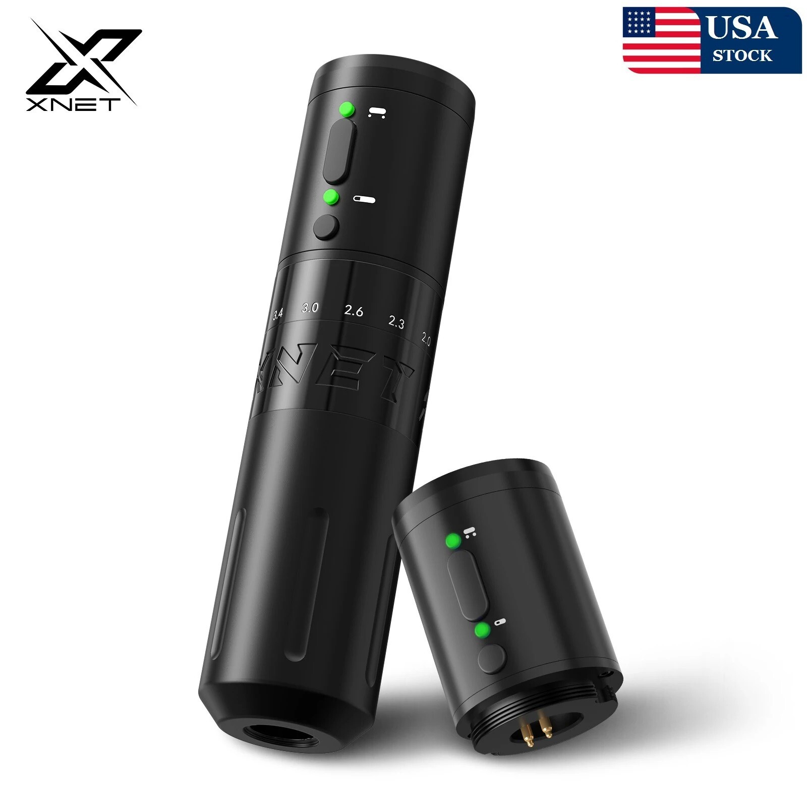 XNET E1 Wireless Tattoo Machine Pen 2.0-4.2 Adjustable Stroke Custom Motor 2000m