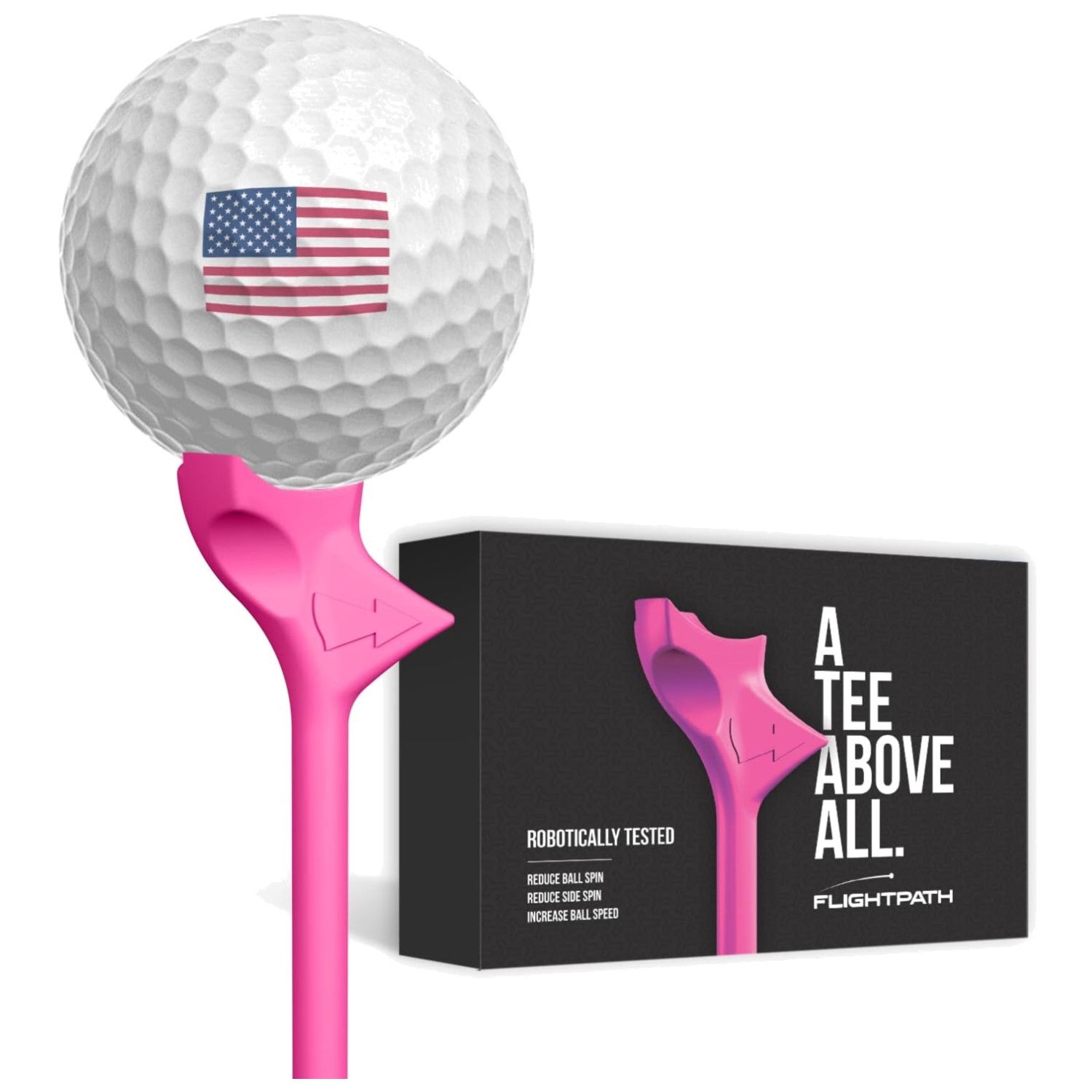 Reduce Side Spin with Diamond Golf Tees - USGA Approved