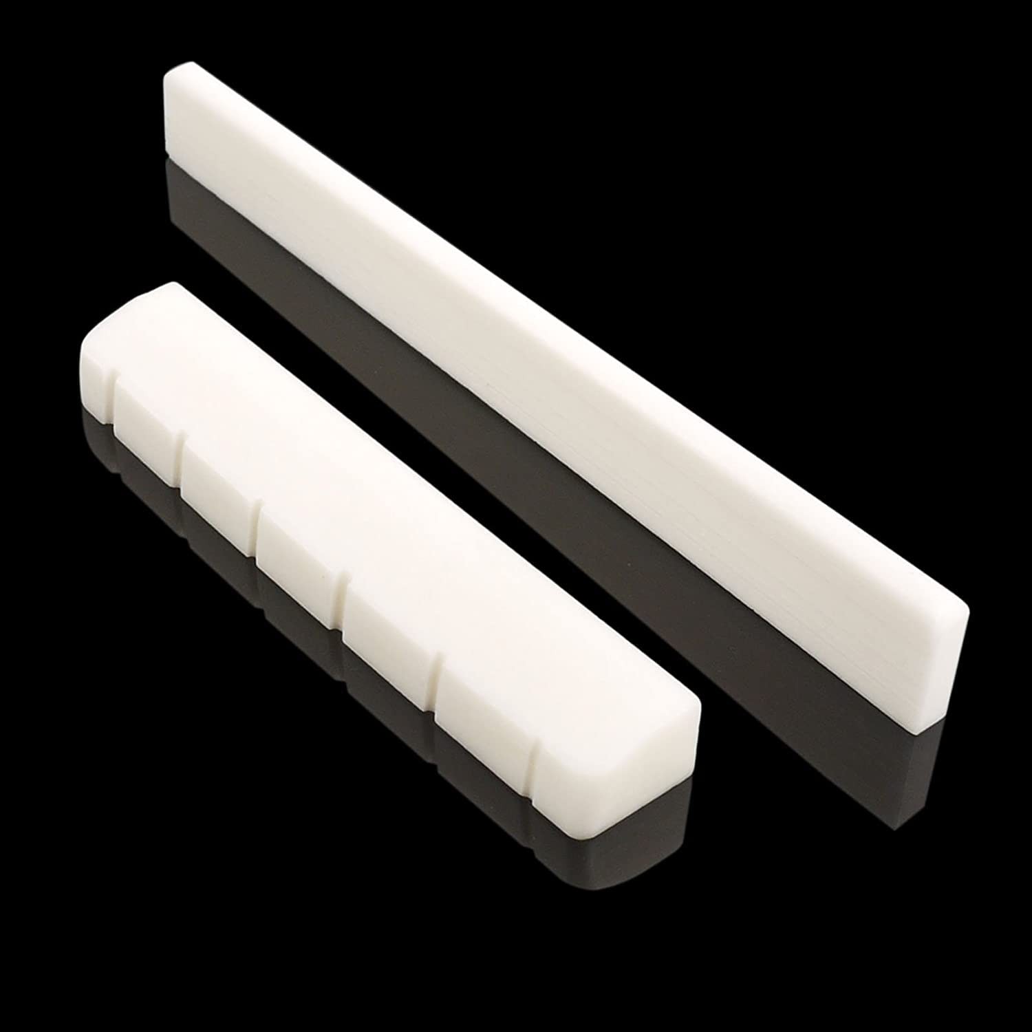 6 String Guitar Bone Bridge Saddle and Nut Real Bone For Classic Bone Guitar