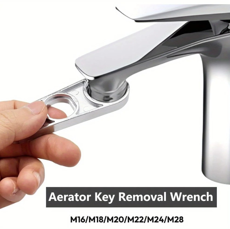 1pc 2 In 1 Faucet Aerator Wrench Plumbing Repair Tool Home Bathrooms Faucets