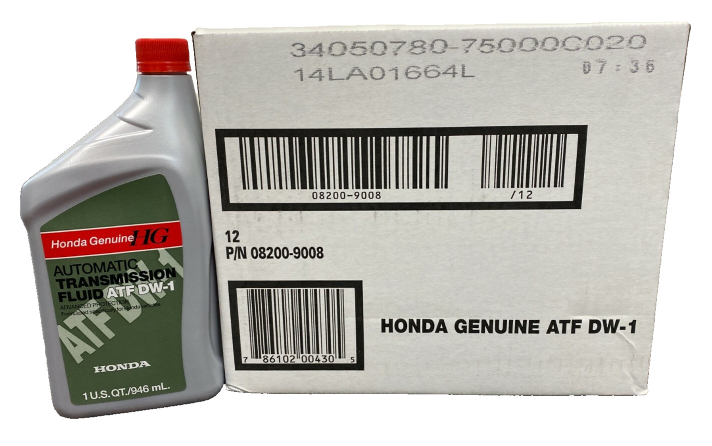 Genuine OEM Honda Automatic Transmission Fluid ATF DW-1 - Case of 12 08200-9008