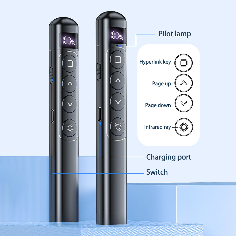Power point Presentation Remote Wireless USB PPT Presenter Laser Pointer Clicker