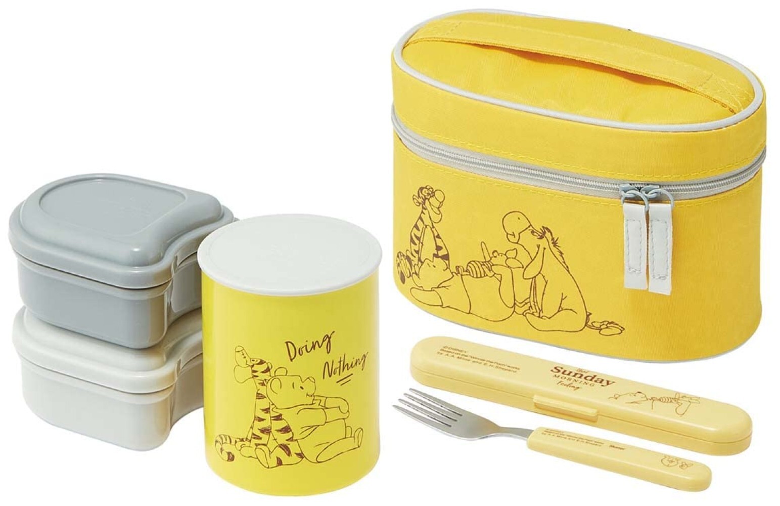 Winnie the Pooh 1 Skater Bento Box Lunch Jar (18.94 oz)560ml Disney Japan New