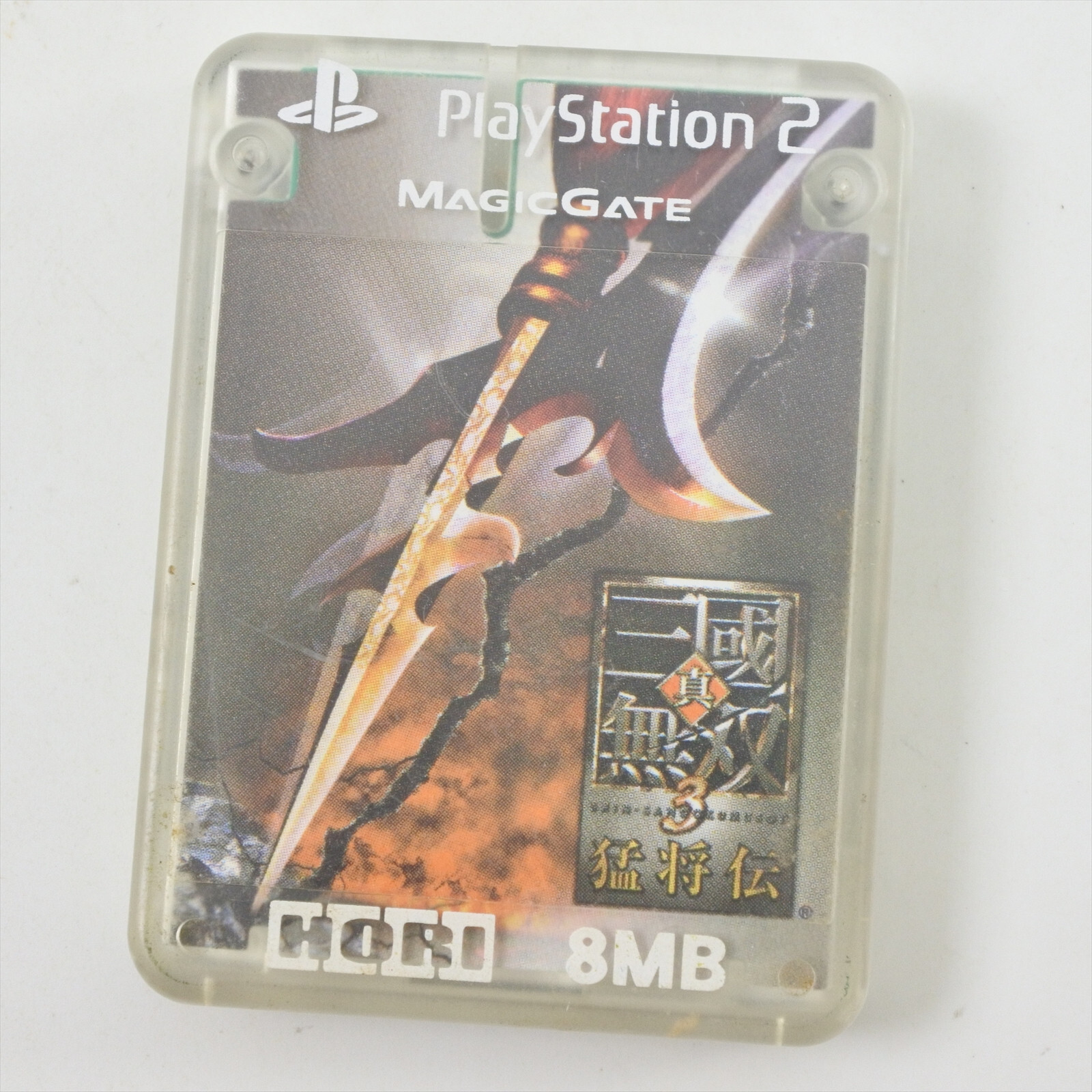 HORI PS2 Memory Card 8MB SHIN SANGOKU MUSOU III 3 for Playstation 2 Japan 1393