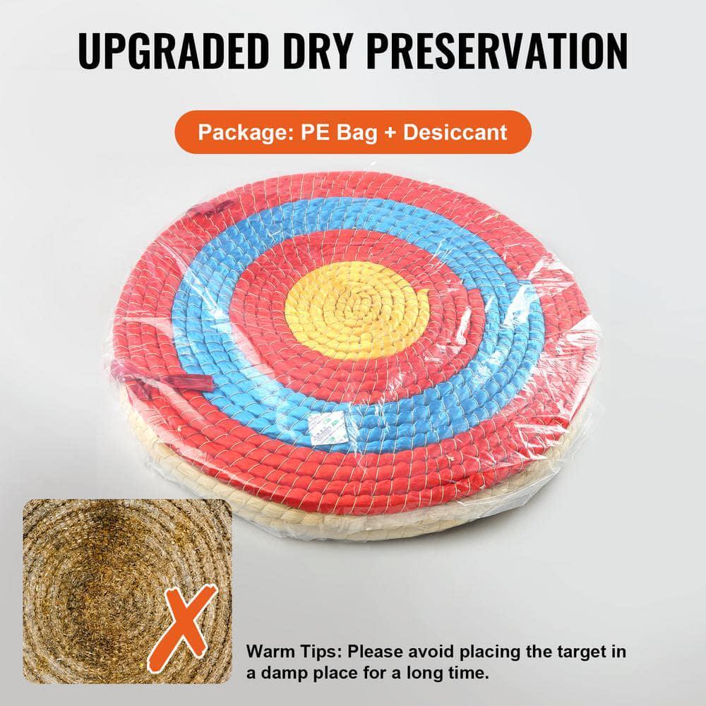 Archery Target 3 Layers 20 in. Arrow Target Traditional Solid Straw Round Target
