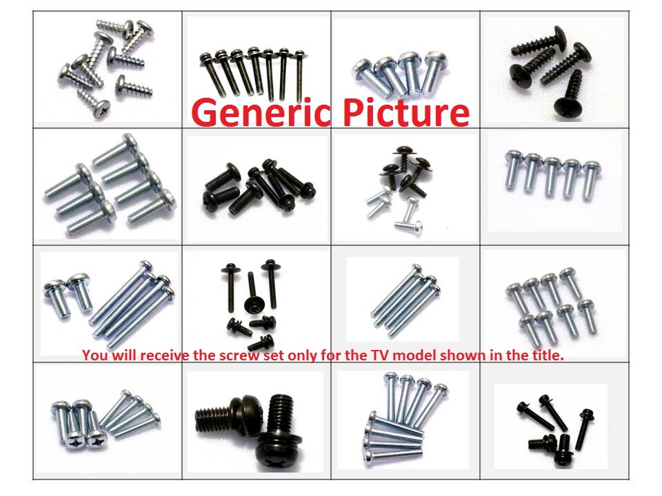 New Samsung UN65EH6000F Complete Screw Set for Base Stand Pedestal and Neck
