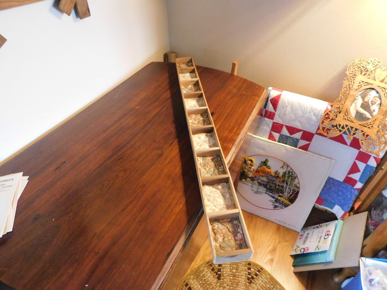 Handmade Yard Stick Shelf for Miniatures Vintage