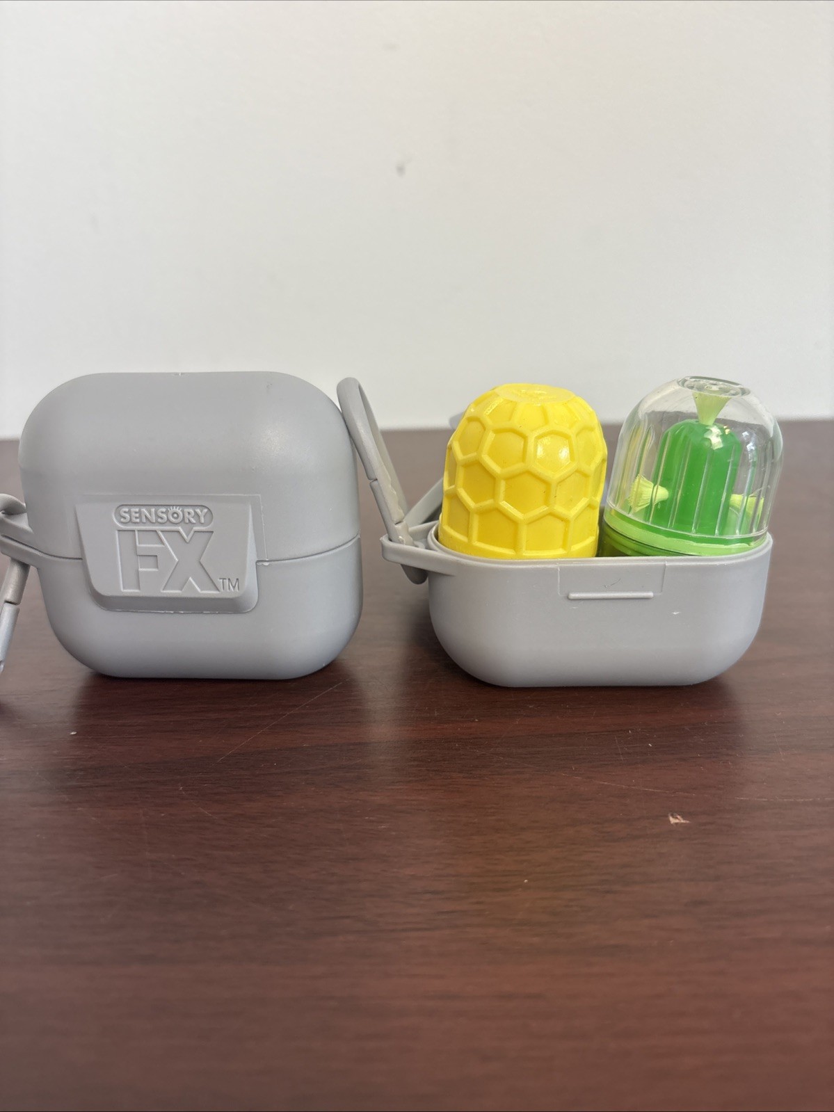 Log Of 2 SENSORY FX ASMR Pod Carry Case Oddly Satisfying Fidget