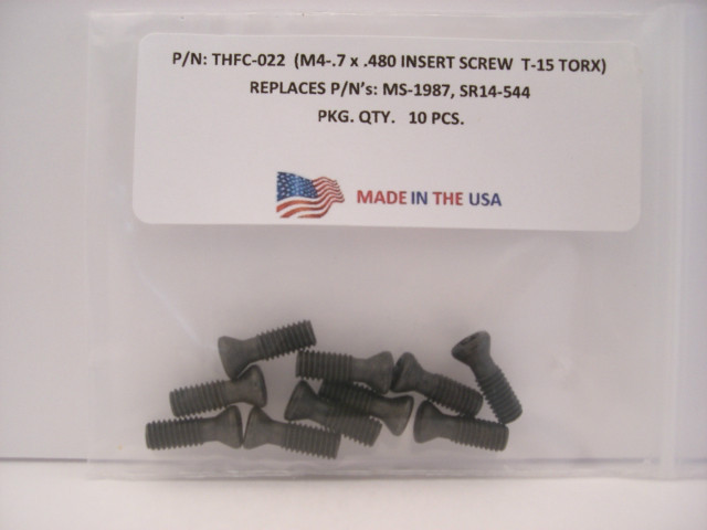 10 Pieces THFC-022 Insert Screw: MS-1987 ... SR14-544