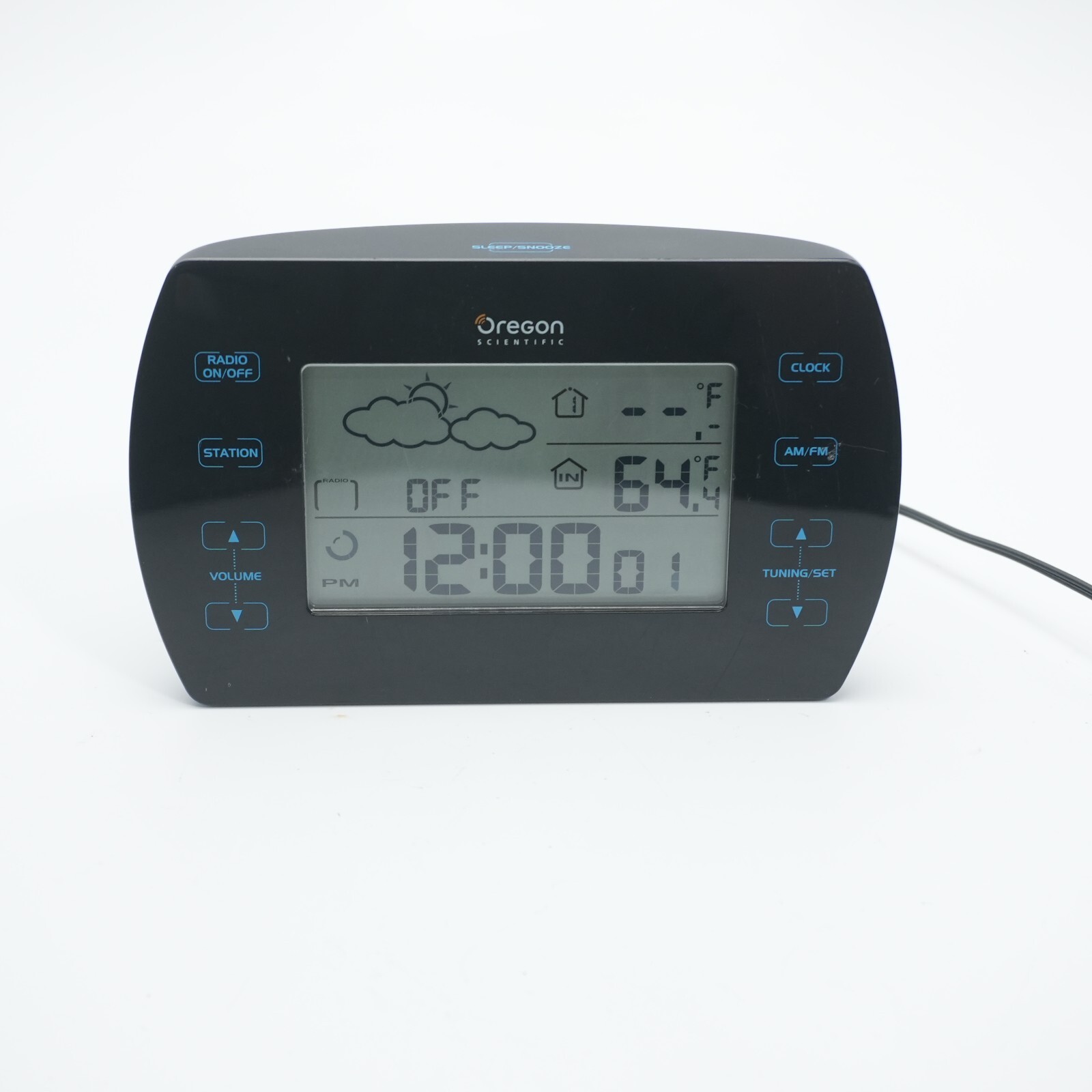 Oregon Scientific BARM699A Touch Control Atomic Weather Clock NO Sensor