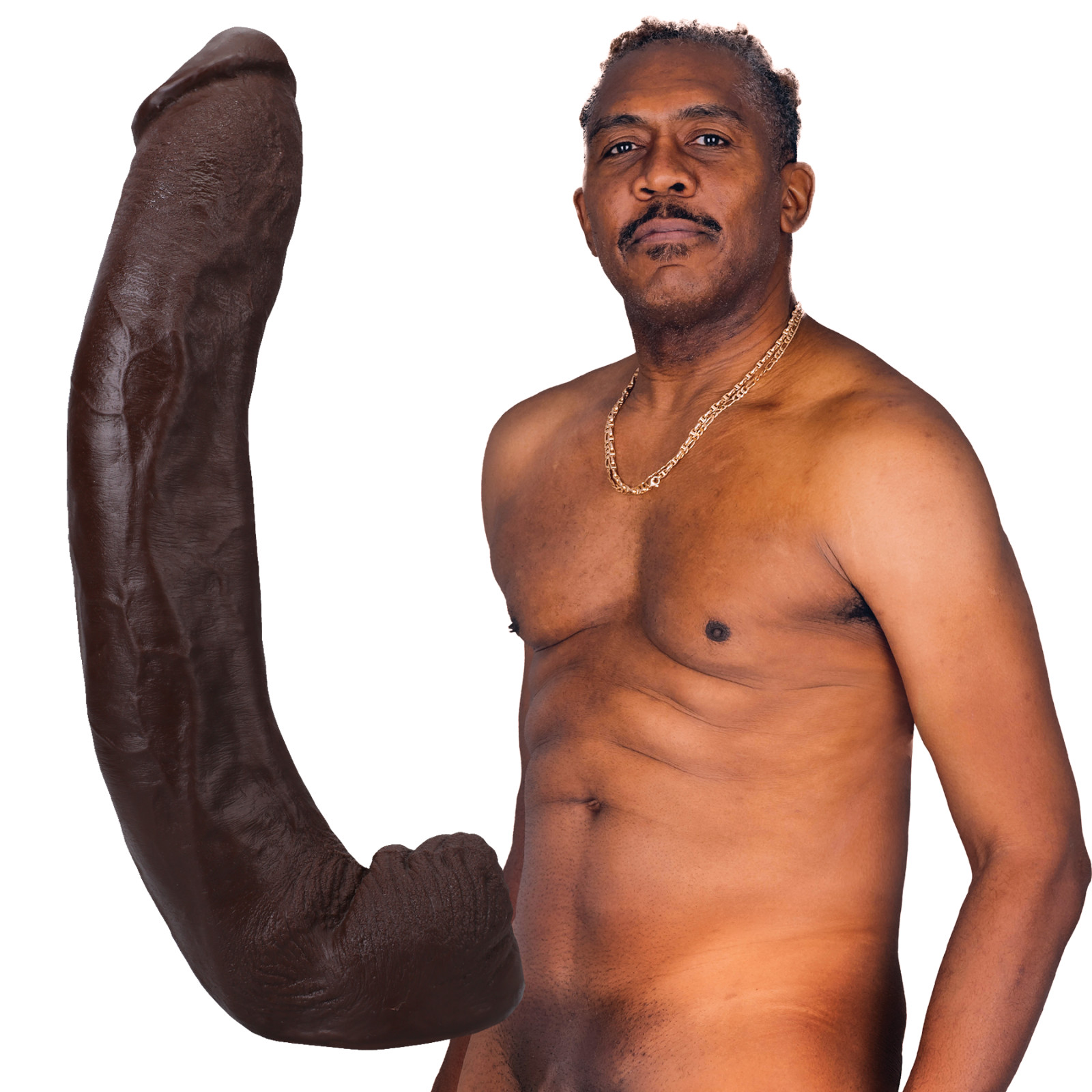 Signature Cocks - Dredd - 13.5 Inch ULTRASKYN Cock, Suction Cup, Chocolate
