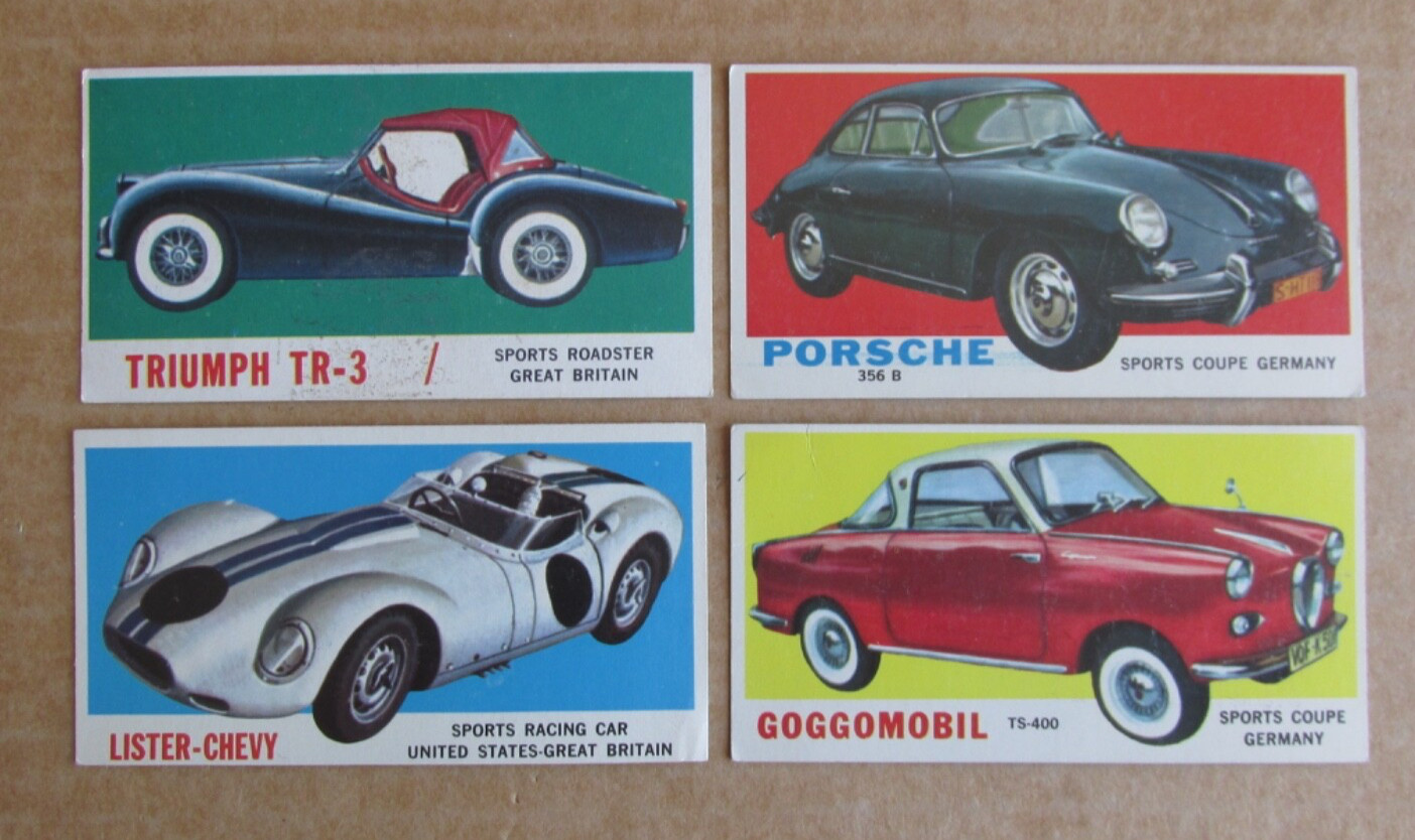 1961 TOPPS SPORTS CARS CARD SINGLES COMPLETE YOUR SET PICK CHOOSE