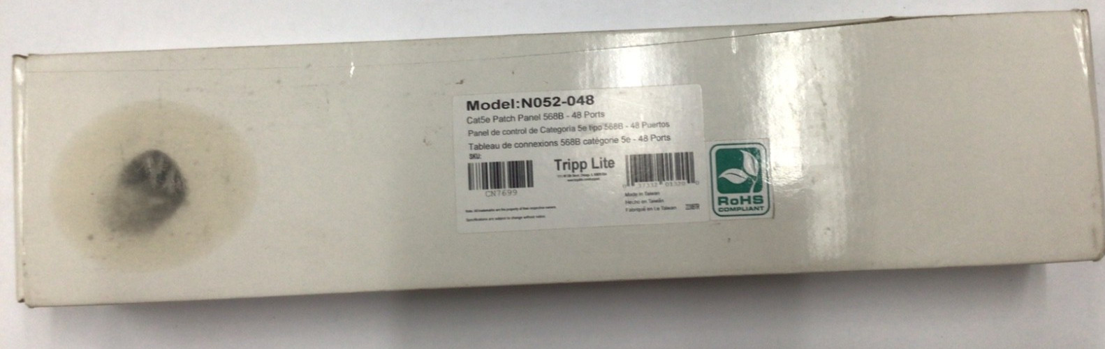 Tripp Lite Model N052-048 Cat5e Patch Panel 568B-48 Ports OPEN BOX