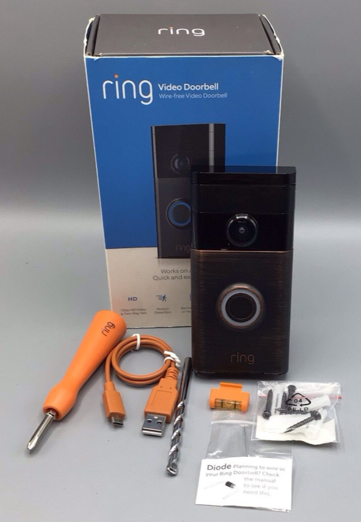 Ring Wireless Video Doorbell *Pre-Owned* Free Shipping