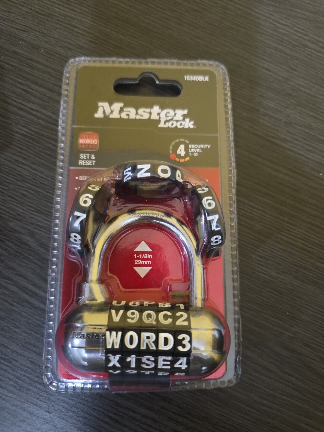 New Master Lock 1534DBLK Luggage/Briefcase Padlock, Steel, Free Ship
