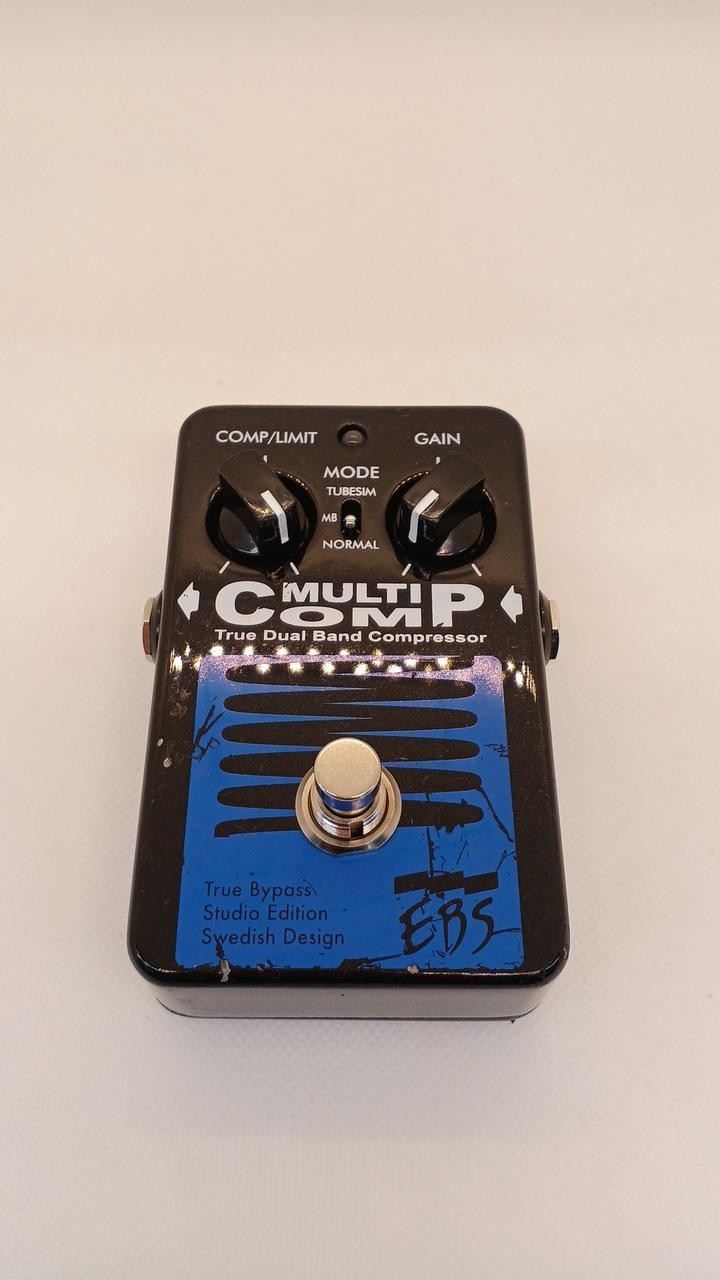 EBS MultiComp Compressor Pedal Effects Guitar Used