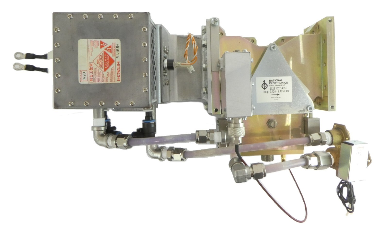 National Electronics 2722-162-14051 RF Microwave Waveguide w/Magnetron As-Is