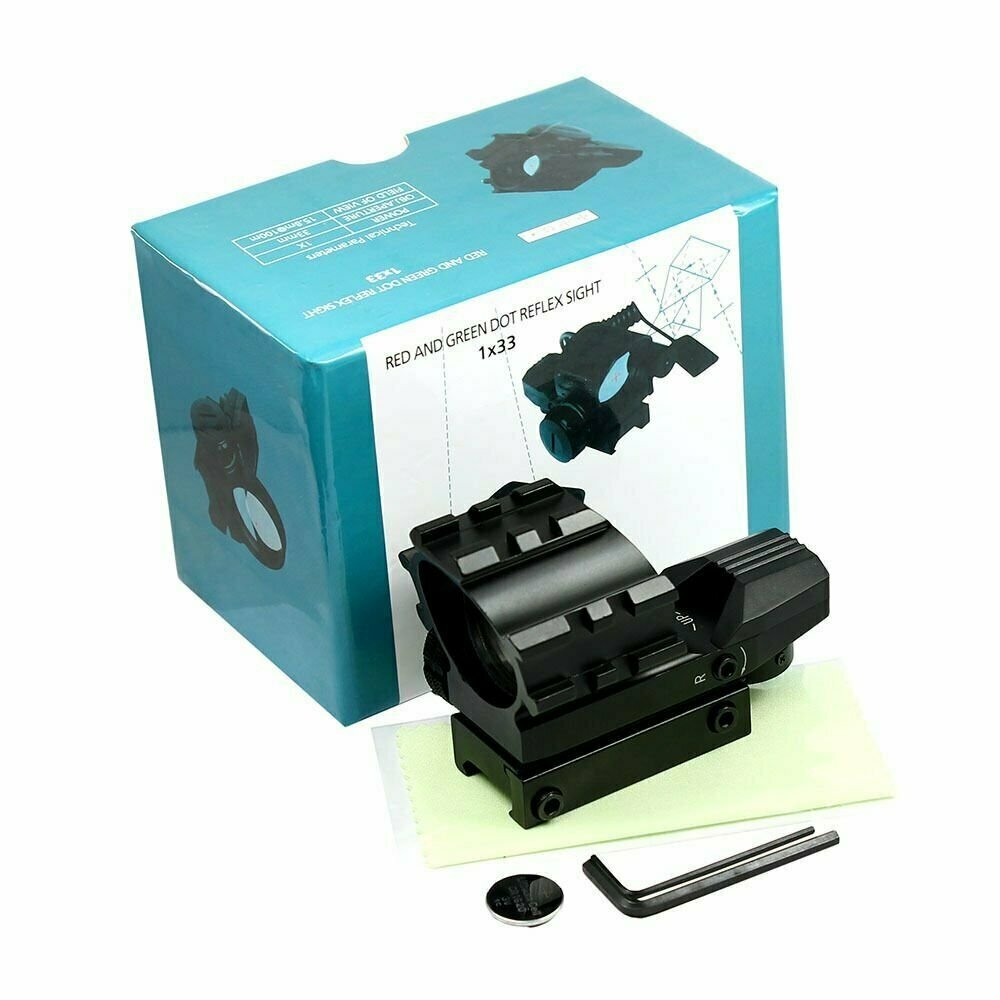 Tactical Holographic Projected Red Green Dot Reflex Sight with Picatinny Mount
