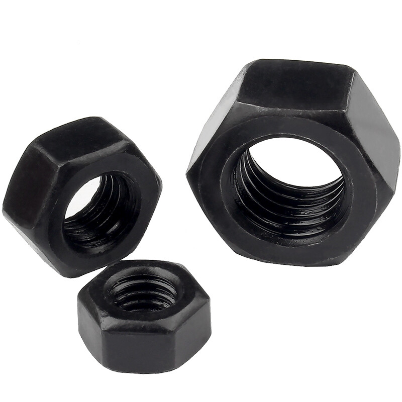 Black Hex Nut M2 M3 M4 M5 M6-M30 High Strength 8.8 Level Hex Head Nuts Fastener