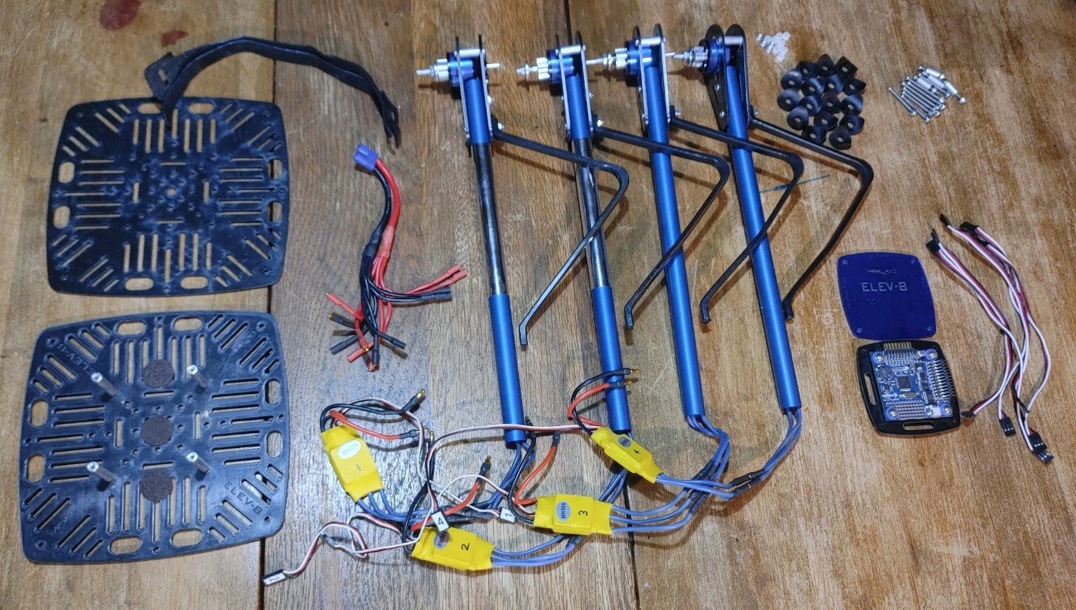 Parallax ELEV-8 Quadcopter Build Kit Parts *Read Description