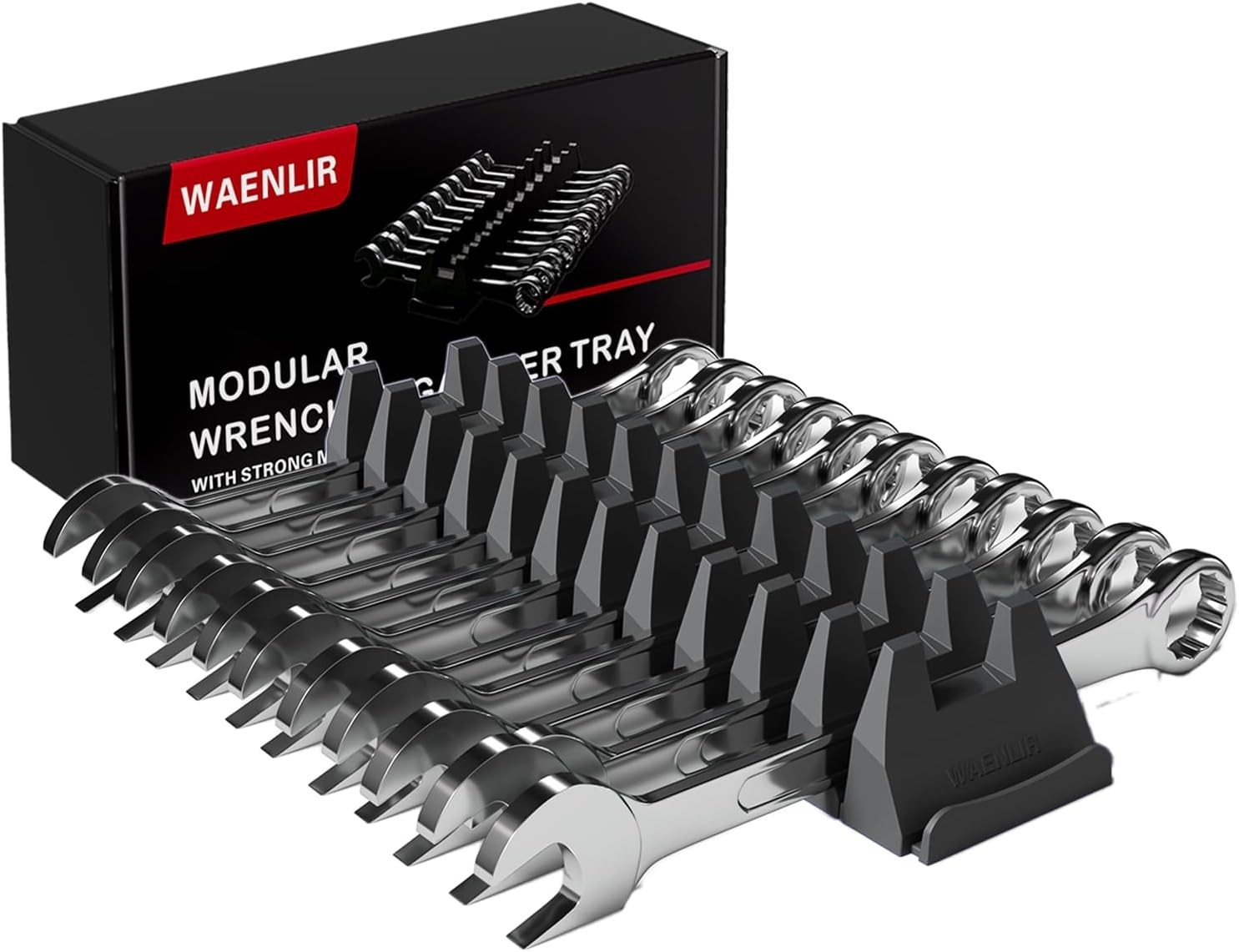 12PCS Magnetic Wrench Organizer Set - Customizable & Efficient Tool Storage