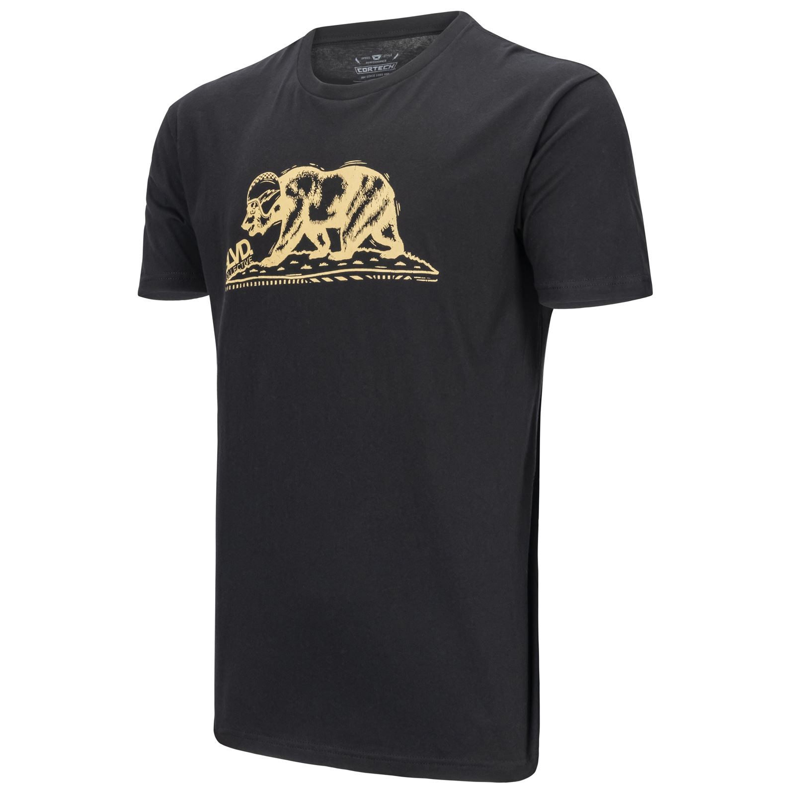 Cortech Cali Bear Short Sleeve Tee - Black - 2XL 8108-2605-08