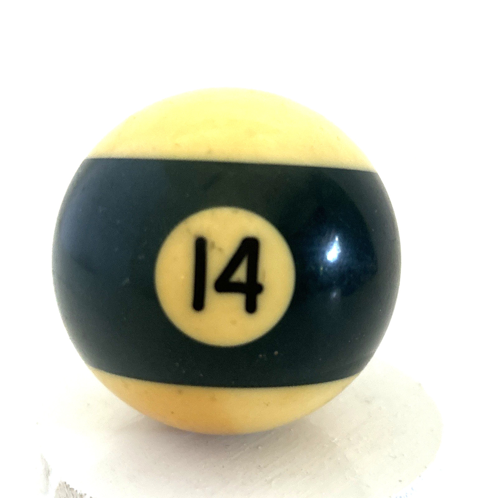 Vintage 2” Inch Billiards No. 14 Green Ball Replacement #14 Stripes