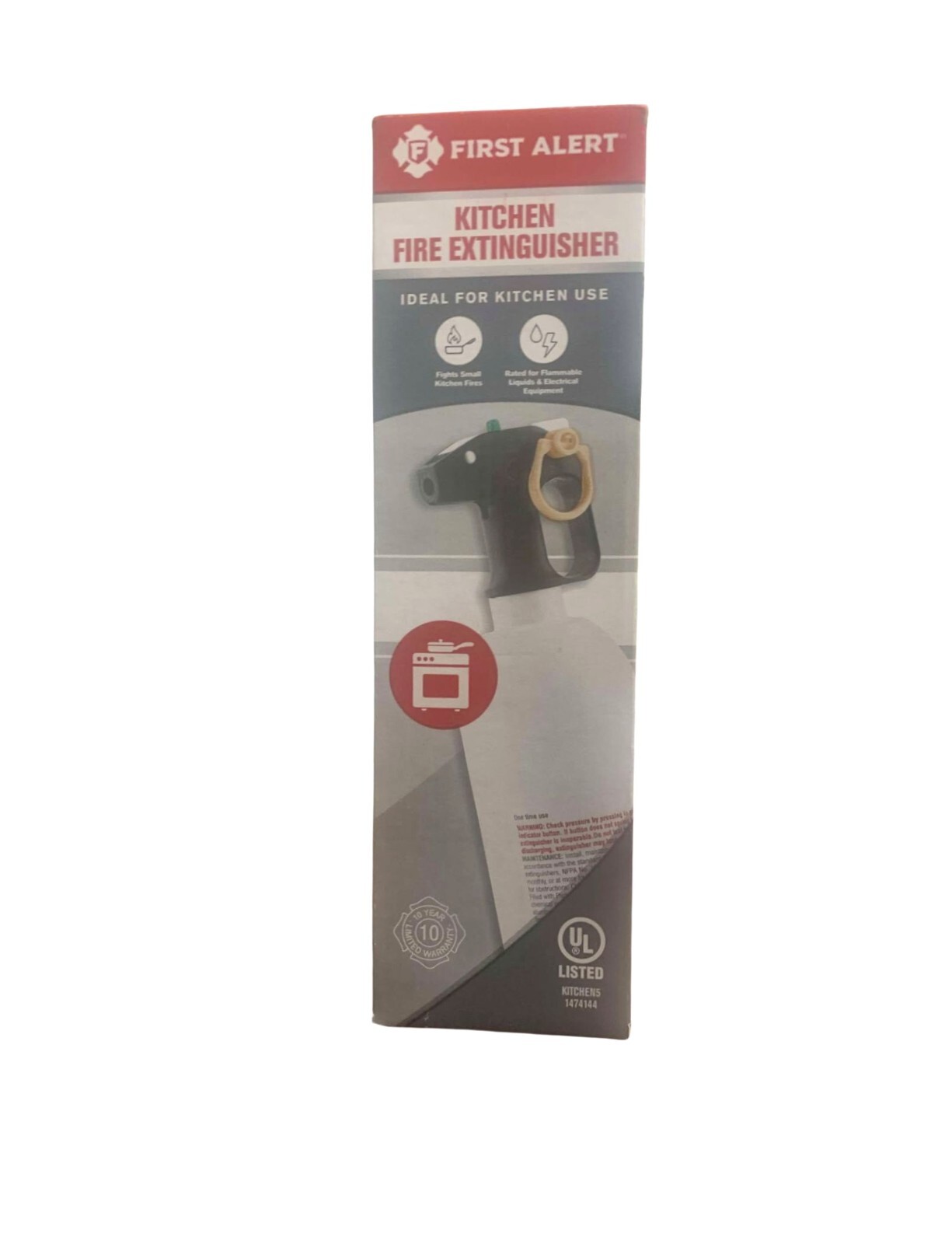 First Alert Kitchen Fire Extinguisher KFE2S5 UL RATED 5-B:C White 1 Pack