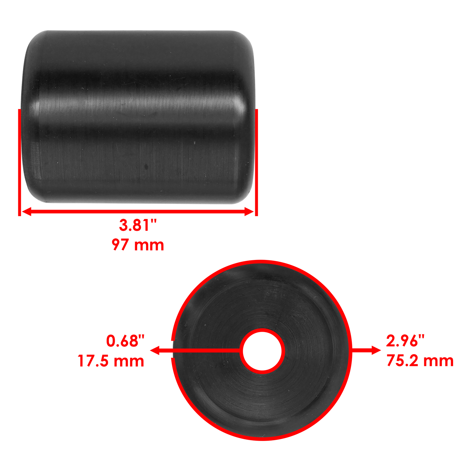 Deck Wheel Roller w/ Bolt Kit for Dixie Chopper Silver Eagle 2550 2744 2750 2760