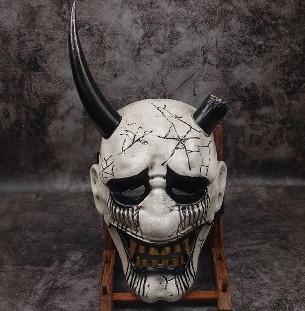 Ghostwire：Tokyo Mask Wearable Facepiece Headgear Resin Cosplay Party Props