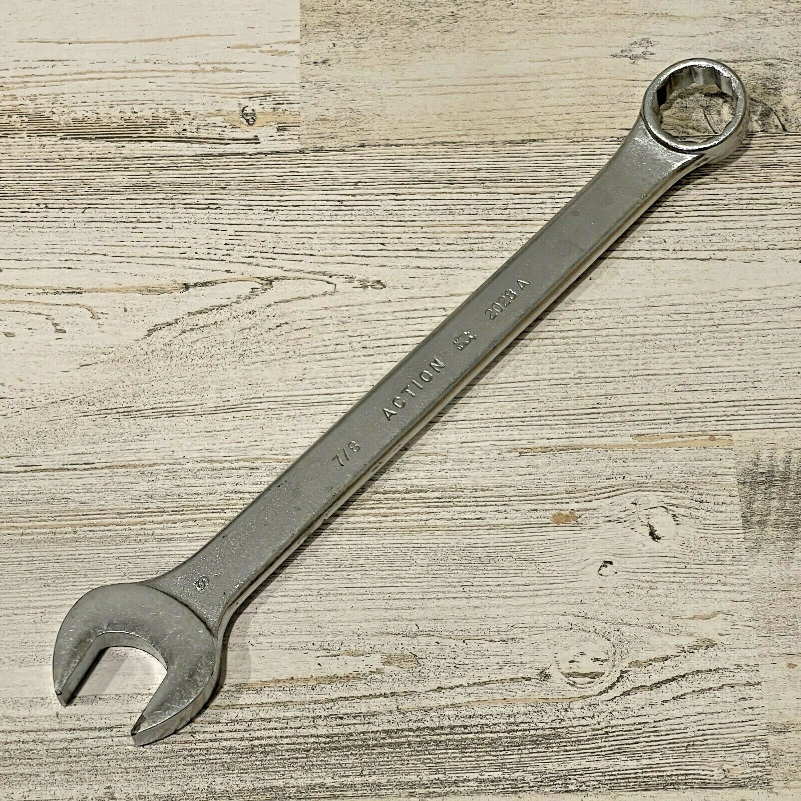 ACTION USA 7/8" Combination Wrench No. 2028A Made in USA 12 Point