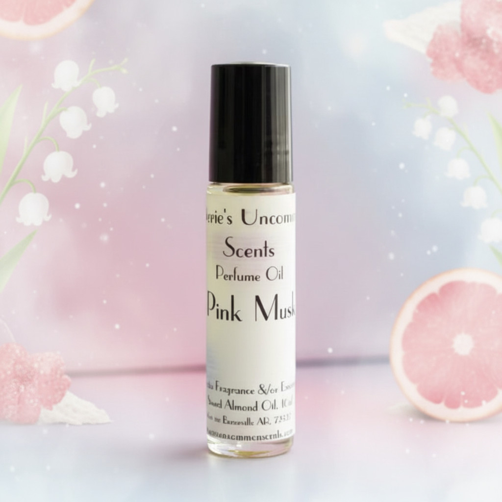 Pink Musk scented 10ml Rollerball PERFUME BODY OIL FRAGRANCE