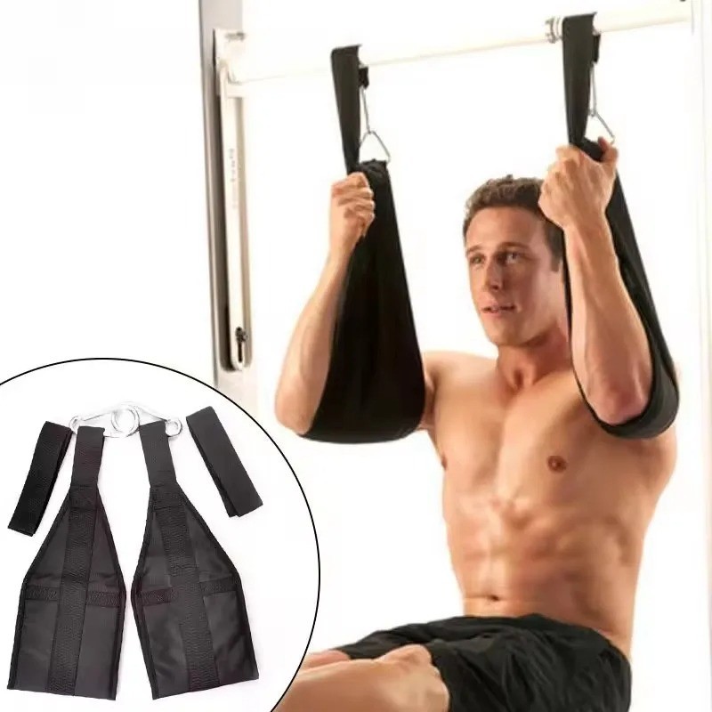 AB Sling Straps Heavy Duty Rip Resistant Pull Up Bar Hanging Leg Raise Fitness