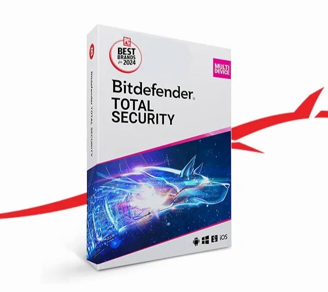 Bitdefender Total Security - 1 Year 1 Windows Device + Daily VPN