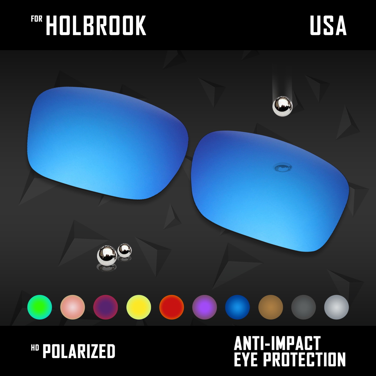Anti Scratch Polarized Replacement Lenses for-Arnette Hot Shot AN4182