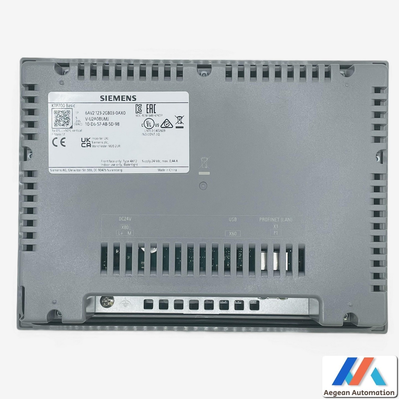 Siemens 6AV2123-2GB03-0AX0 HMI Panel TP700 Basic 123-2GB03 New