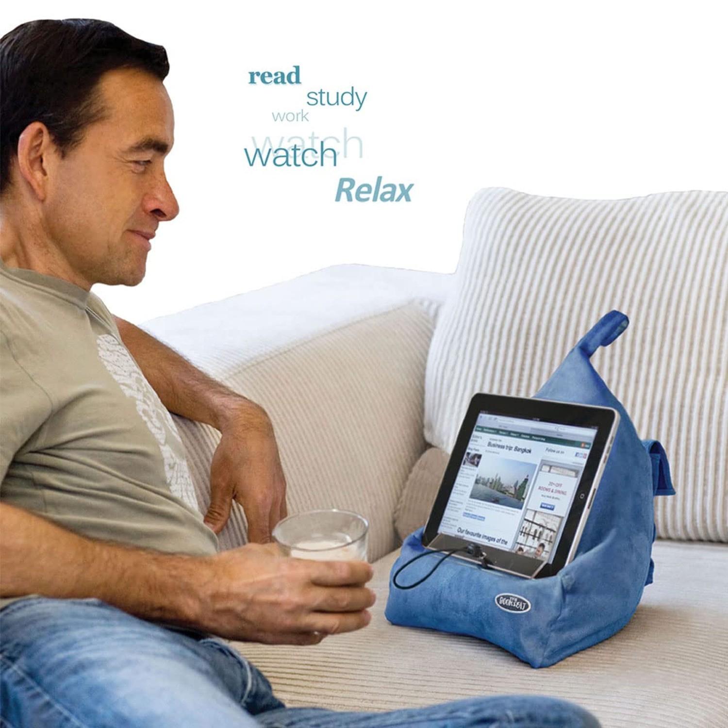 The Most Comfortable Way to Read, Hands Free! - Navy