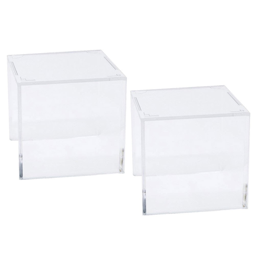2Pcs Transparent Acrylic Baseball Holder with Stable Cradle for Display