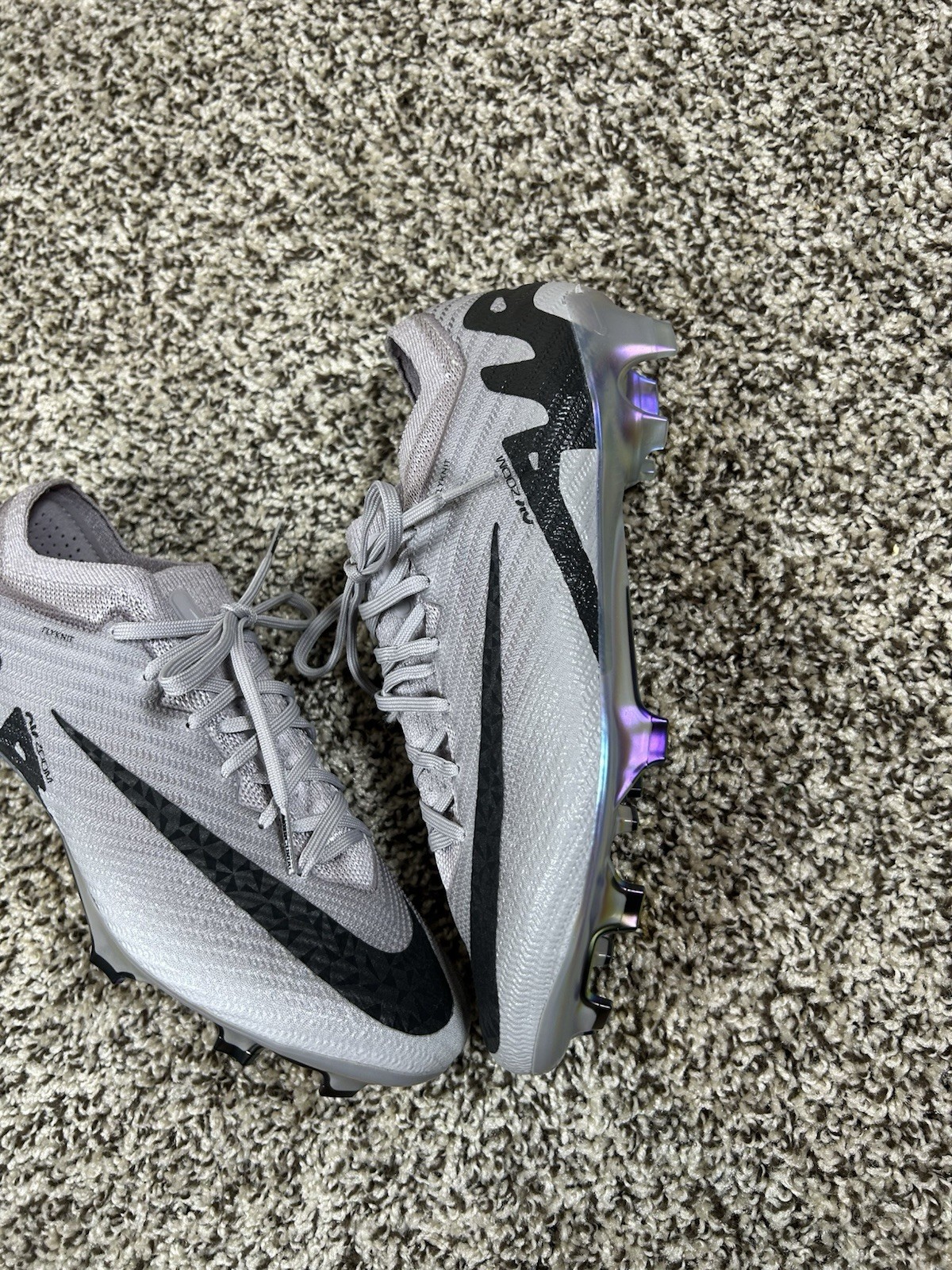 Nike Zoom Vapor 15 Elite FG P Atmosphere Grey Black HF4396 001 Men's Size 6.5