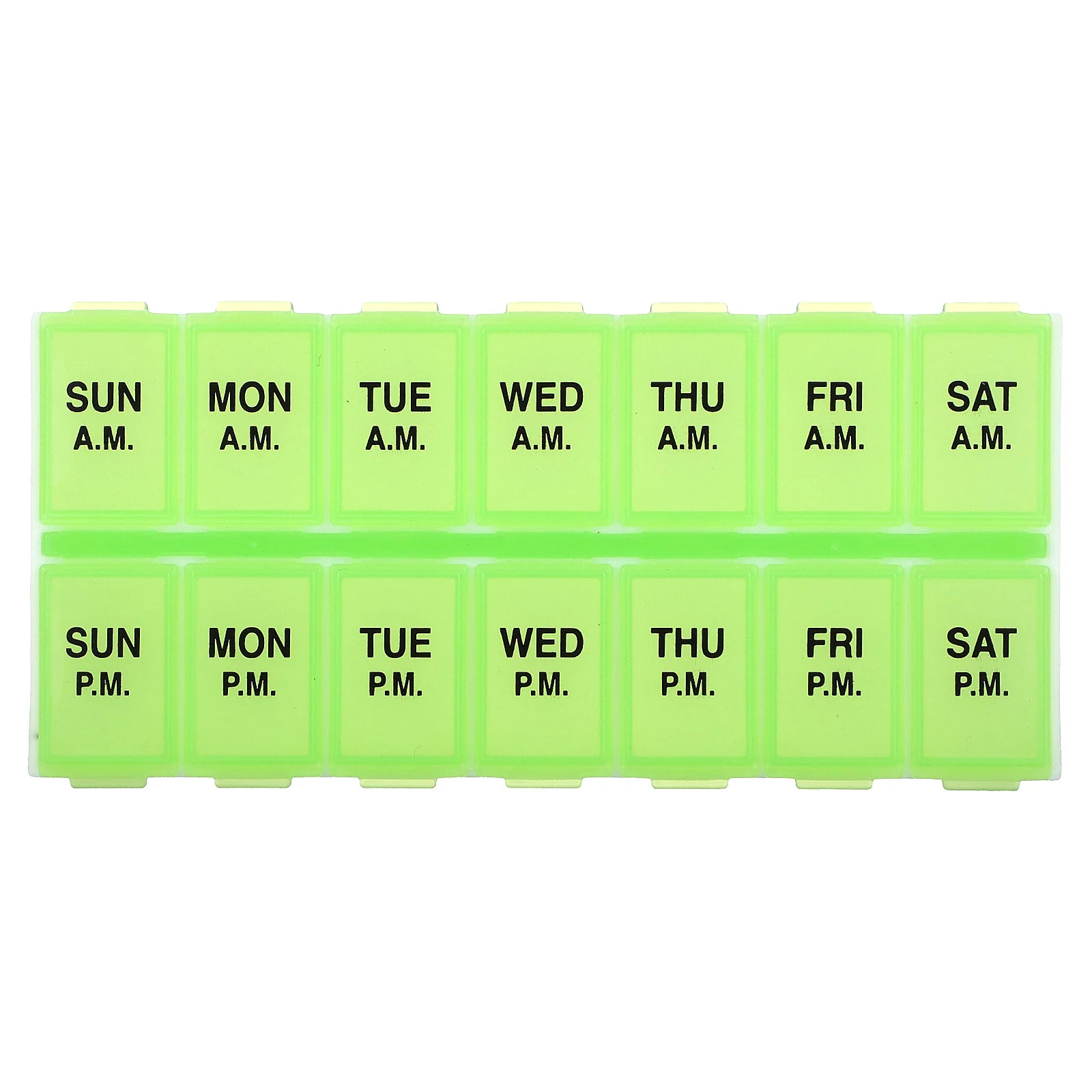 Weekly AM/PM with Rounded Base Pill Planner, Medium, 1 Count