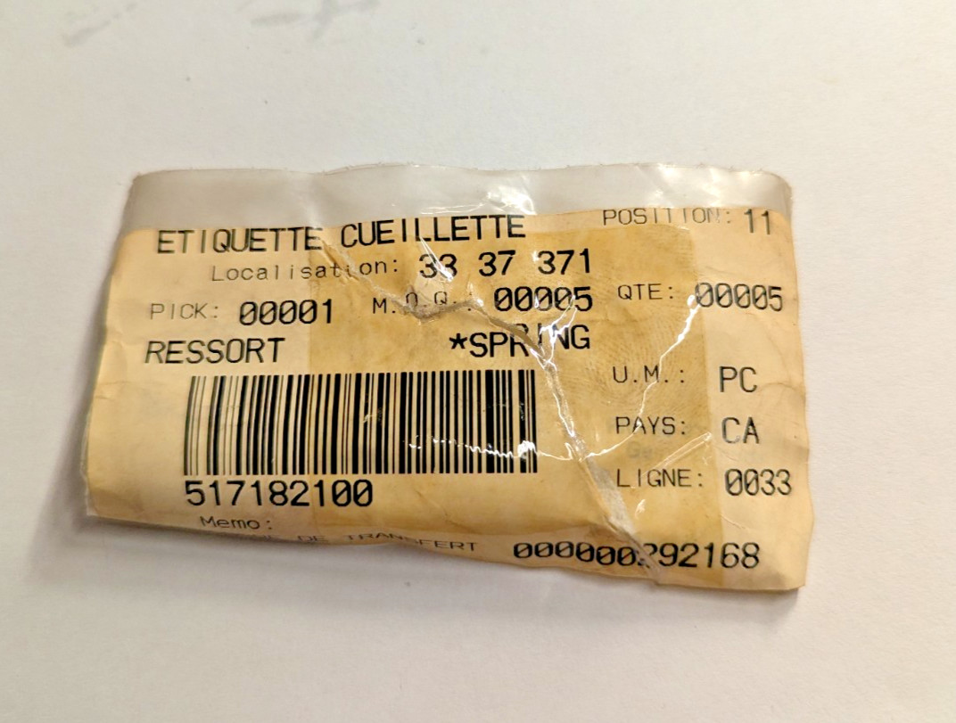 517182100 Ski-Doo OEM Spring