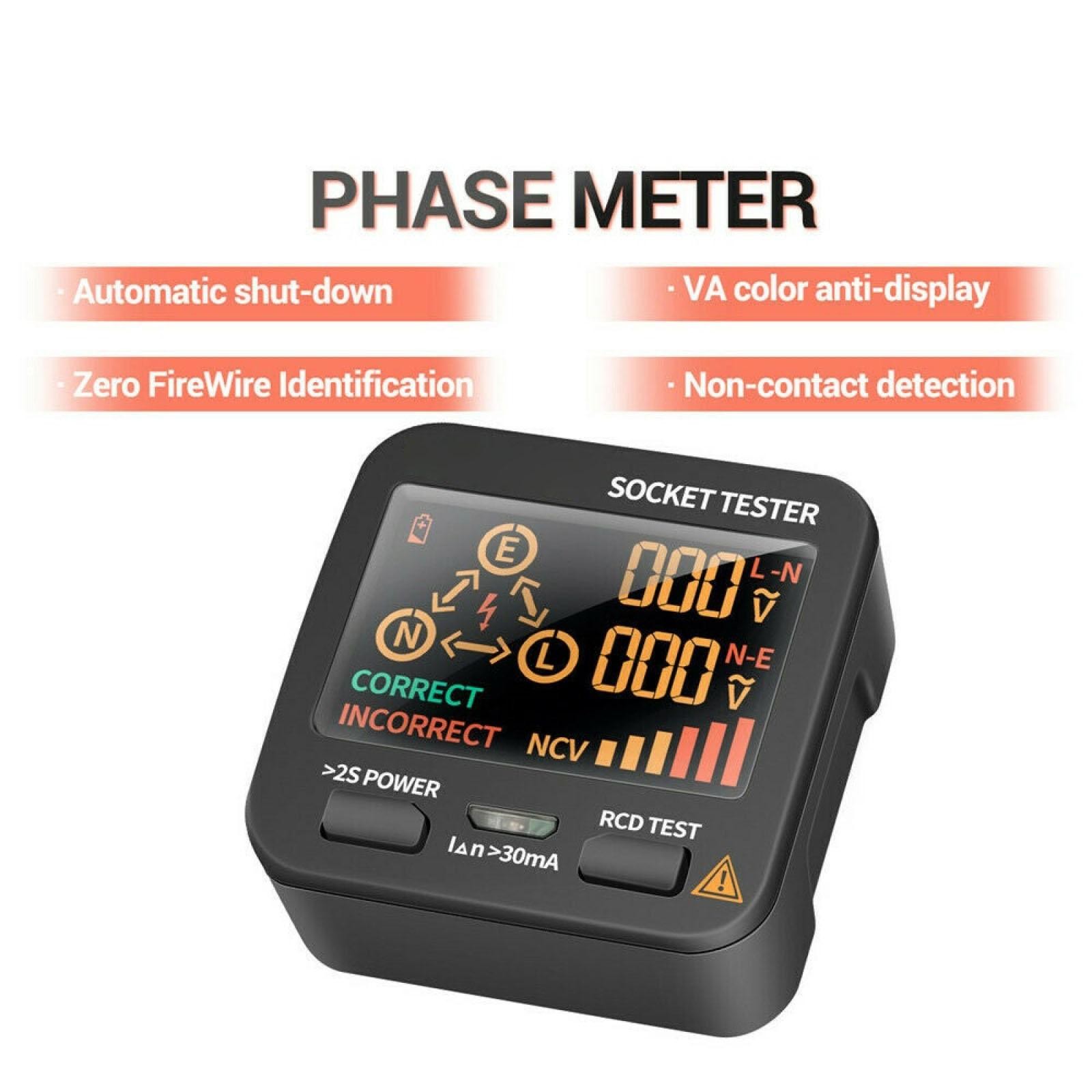 New US Plug AC11 Socket Tester Digital Display Voltage Checker Detector Tool