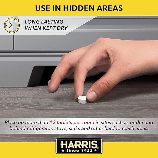 Harris Roach Tablets, Boric Acid Roach and Insects Killer with Lure, Alternative