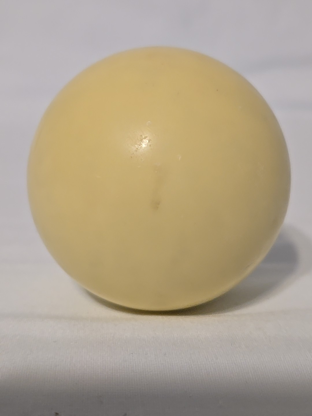 Vintage Single 2 ¼" White Pool Que Ball For Replacement Or DIY